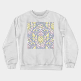 pastel blue summer cocktail pattern Crewneck Sweatshirt